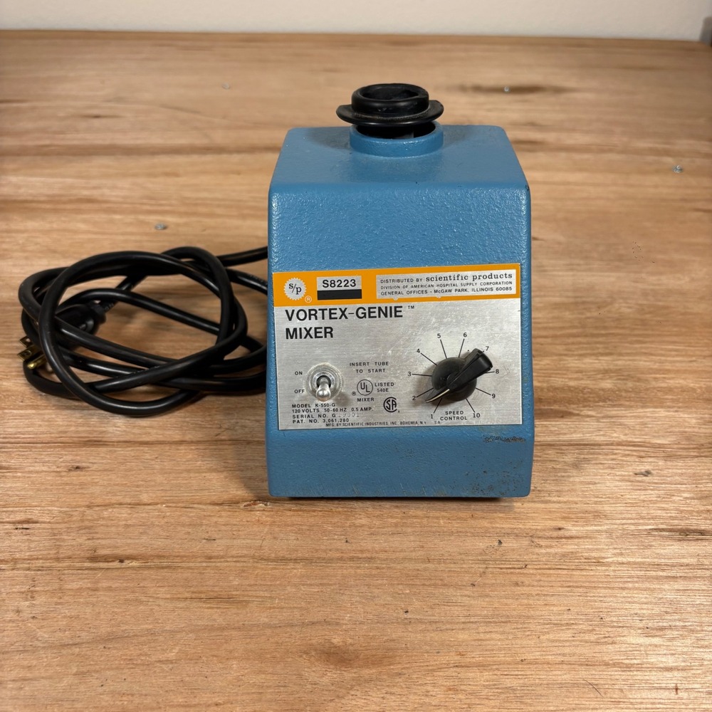 Scientific Products Vortex-Genie Mixer K-550-G Blue Lab Shaker Variable Speed